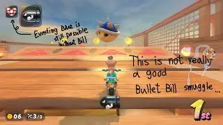 Not a good item smuggling I guess(But ended up dodging the Blue Shell, whatever)