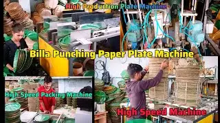 Fully Automatic Paper Plate Machine | Billa Punching Paper Plate Machine | Paper Plate Machine 