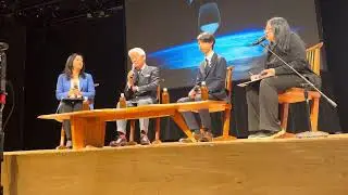Chairman Hiroshi Sakurai speaking about Dassai Moon at the Japan Society in New York City 