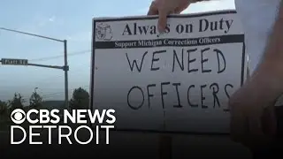 Corrections officers protest over staffing at Michigan women's prison