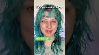 Monster High Live Action? 👀🧟&zwj;♀️| Scarah Screams makeup #makeup #shorts #monsterhigh #dollmakeup