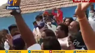 Flex Banner | Clash Between TRS And BJP Activists In Gollapalli