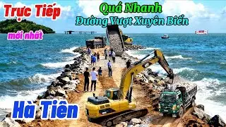 Trực Tiếp 1/1 quá mau công trình thế kỷ Đường Vượt Xuyên Biển HÀ TIÊN ra Cảng Tổng Hợp 