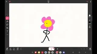 Drawing bfdi characters,day 4(flower and 2 year celebration)