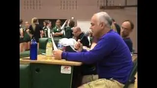 Dwayne French, PA announcing, girls volleyball, Redmond High School, Sept 10, 2012