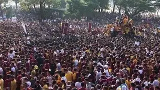 Barefoot devotees in spectacular Catholic parade