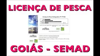 Hunter's Pesca Sub - Como Tirar a Licen&ccedil;a de Pesca de Goi&aacute;s - SEMAD