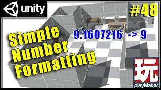 Simple number rounding and formatting - Beginner Unity Playmaker Tutorial