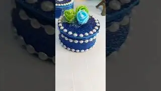 Reuse of old bangles for making jewelry box😍 #diy #shorts #trending #diycrafts #yt #jewellerybox