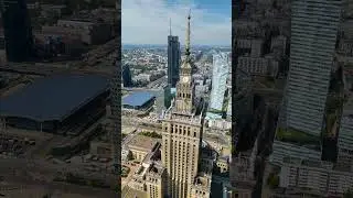 The Most Epic View in Warsaw? 🇵🇱 Poland&rsquo;s Iconic Giant from the Sky ⬇️