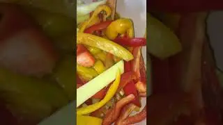 Peperoni gialli e rossi con patate 🥔 al forno