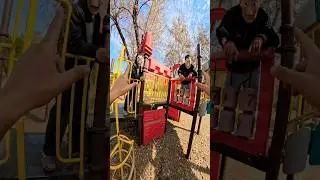 Parkour money heist playground rooftop most viral video 😨😱😱??? #foryou #funny #funnyheist #funny
