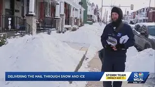 Delivering mail through snow and ice