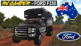 RV Camper for Ford F350 Rollback  [ Download Link Below ] - F350 Cargo Pack V2 - American Truck Sim