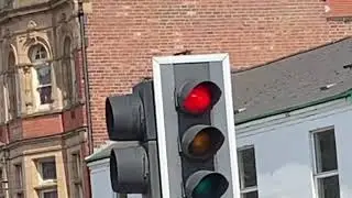 A Plessey Automation Mellor Traffic Light Changing To Green
