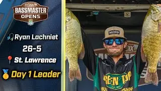 Bassmaster OPEN: Ryan Lachniet leads Day 1 at the St. Lawrence River with 26 pounds, 5 ounces