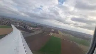 Lufthansa bombardier srj900 Strassburg to Munich . take off