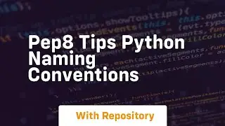 pep8 tips python naming conventions