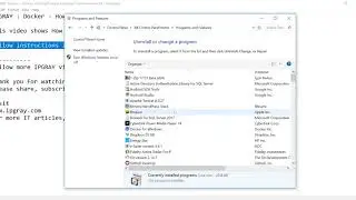 IPGRAY : Docker -  How to uninstall Docker container from windows