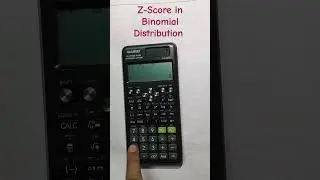 How to find the Z-Score in binomial distribution using calculator#maths #engineering #probability