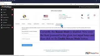 How to boot a VPS in rescue mode in Virtualizor