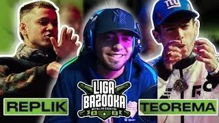 TEOREMA está LOQUISIMO y REPLIK es POESÍA 🤯 || Reacción a Replik vs Teorema en Liga bazooka