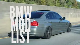 BMW 335 MOD LIST!!!! | WALKTHROUGH