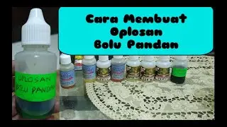Cara Membuat Oplosan Bolu Pandan