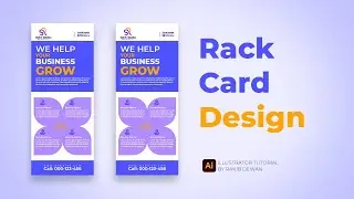Rack Card Design Tutorial in adobe Illustrator by Rakib Dewan