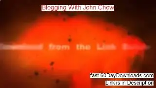 I came across a real free download of Blogging With John Chow PDF and a discount