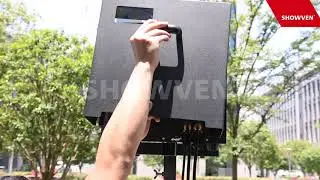 SHOWVEN Circle Flamer model X-F3600 operation, with rotate angle of 360&deg;
