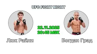 Прогноз на бой Люк Райли &ndash; Богдан Град / Точный разбор на турнир UFC Fight Night 22 ноября 2025
