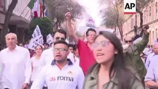 Raw: Protests in Mexico Over Rising Gas Prices