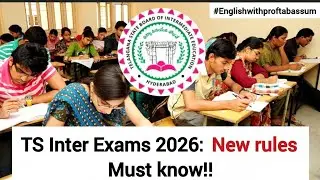 📢 TS Inter Exams 2026: 🔥 Big Update! 📝 Unlimited Chances, ⚖️ New Rules & 💰 Exam Fees &mdash; Must Watch!