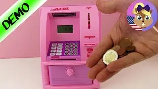 GLAMOUR HOME ATM! Pink Home ATM & Safe with Passcode