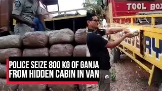 Andhra police seize 800 kg of ganja from hidden cabin in van | Cobrapost
