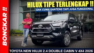 Bongkar !! TOYOTA NEW HILUX DOUBLE CABIN  V AT 4X4 DIESEL 2026 || REVIEW EXTERIOR & INTERIOR !! 