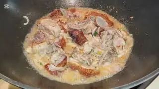 ROASTED DUCK STIR FRY WITH BITTER GOURD(AMPALAYA)