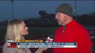 Locust Grove coach reacts to game postponement