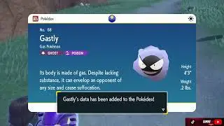 Catching Gastly Pok&eacute;mon Violet