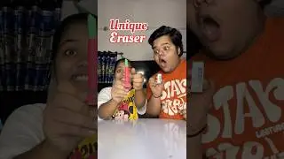 My Sister Vs Me : Who will make the best Unique Erasers #shorts