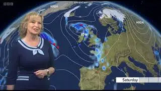 Woman Weather Personality Carol Kirkwood on BBC Weather