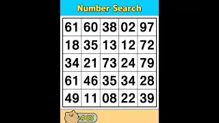 【Number Search】 Brain Training for a Happy Life. 《Brain Exercise》 #83