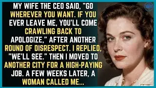 My CEO Wife Said, &ldquo;Leave If You Want&hellip; You&rsquo;ll Come Crawling Back&rdquo; &mdash; I Never Did..