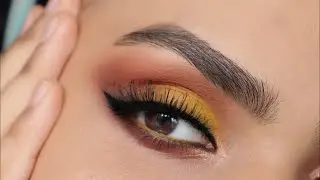 Easy Matte Yellow Smokey Eye Tutorial - Beginner Friendly