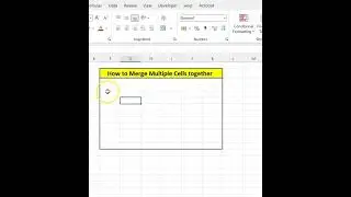 How to Merge Cell in Excel  #excel #exceltricks #exceltutorial #india #learning