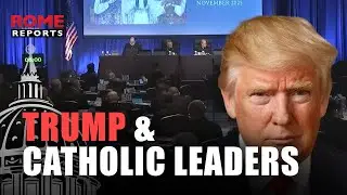 TRUMP meets with the president of the U S  Conference of CATHOLIC Bishops