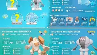 JUNE RAIDS POKEMON GO, REGI FAMILY RAIDS, don't forget to subscribe 😊