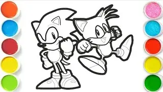 Sonic and Dragon Drawing, Painting & Coloring For Kids and Toddlers_ Easy Art