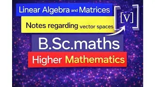 What is Vector Spaces notes? how to write some important Vector Spaces? #vectorspaces #linearalgebra